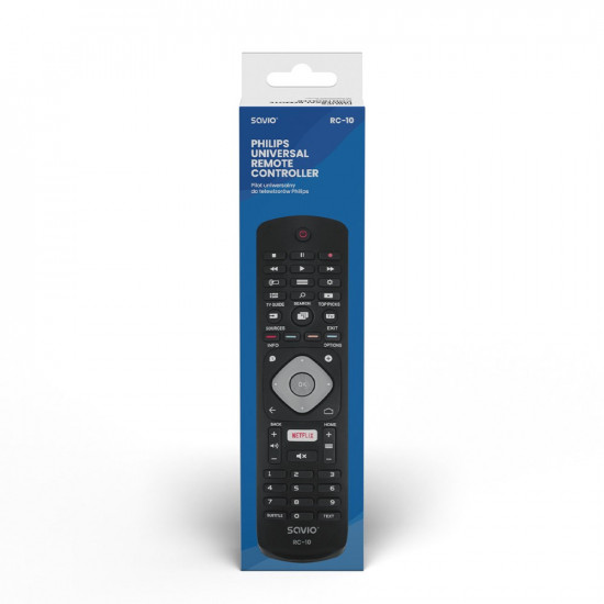 SAVIO Universal remote controller/replacement for PHILIPS TV RC-10 IR Wireless