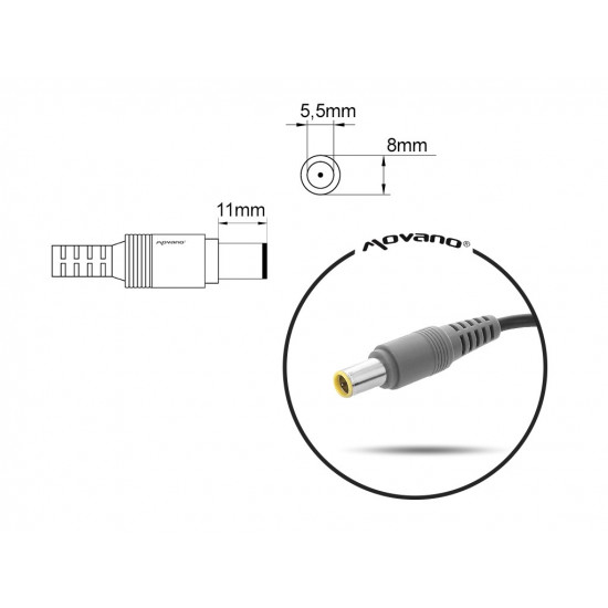 notebook charger mitsu 20v 2a (5.5x2.5) - msi, medion, lenovo, itd