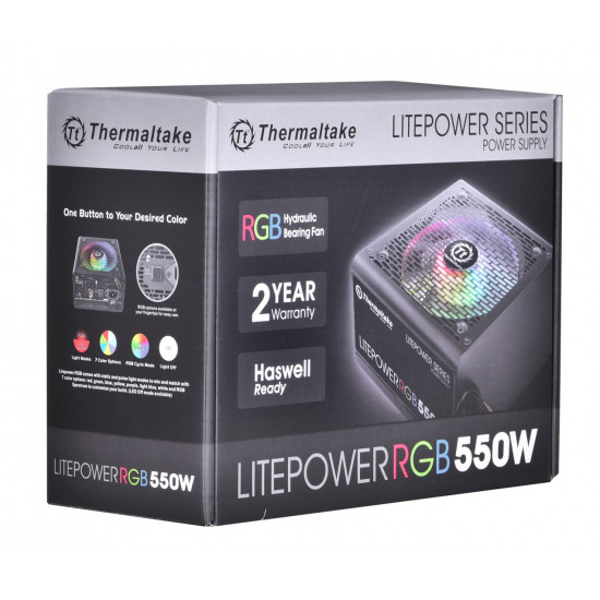 Computer power supply THERMALTAKE LITEPOWER RGB 550W, 24-pin