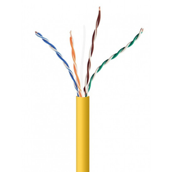 Gembird UPC-5004E-SOL-Y networking cable Yellow 305 m Cat5e U/UTP (UTP)