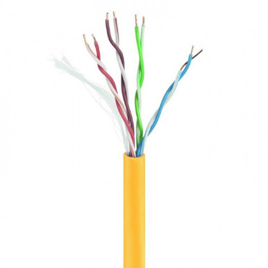 Gembird UPC-5004E-SOL-Y networking cable Yellow 305 m Cat5e U/UTP (UTP)