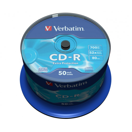 CD-R 52x 700MB 50P CB DL Ex Prot 43351