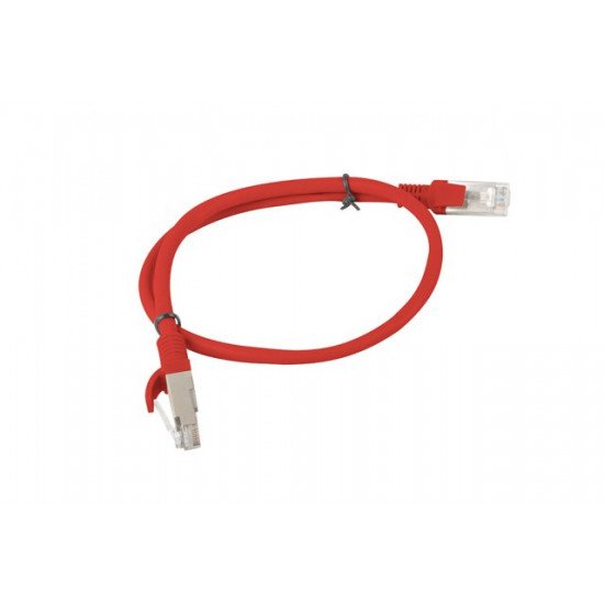 LANBERG PATCHCORD UTP CAT.5E 0.5M RED PCU5-10CC-0050-S