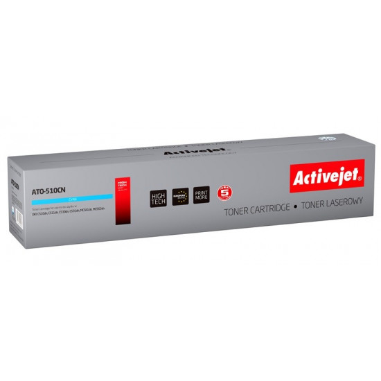 Activejet ATO-510CN toner (replacement for OKI 44469724 Supreme 5000 pages cyan)