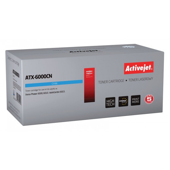 Activejet ATX-6000CN toner (replacement for Xerox 106R01631 Supreme 1000 pages cyan)