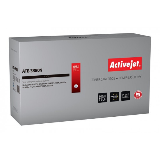 Activejet ATB-3380N Toner cartridge (replacement for Brother TN-3380 Supreme 8000 pages black)