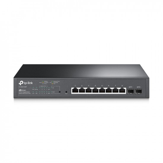 TP-Link JetStream 10-Port Gigabit Smart PoE Switch with 8-Port PoE+