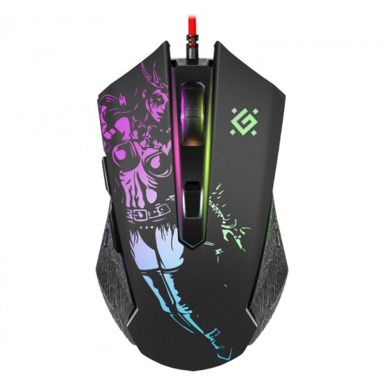 Gaming, optic, wired mouse DEFENDER GM-933 SIN'SISTER 7200dpi 6P RGB