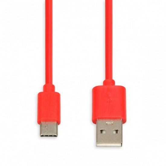 CABLE I-BOX USB 2.0 TYPE C, 2A 1M RED