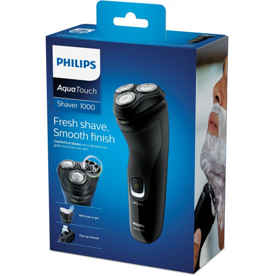 Philips 1000 series S1223/41 men's shaver Rotation shaver Trimmer Black