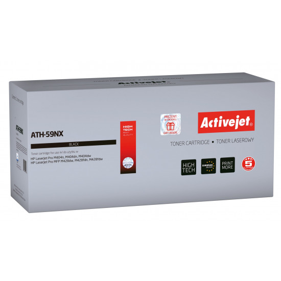 Activejet ATH-59NX toner (replacement for HP 59X CF259X Supreme 10000 pages black)- Without chip