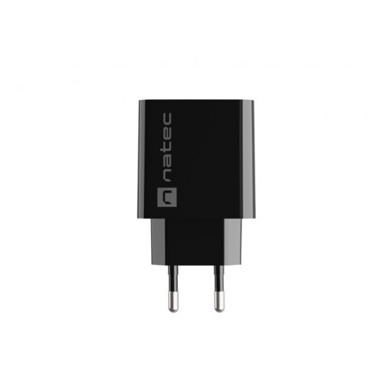 NATEC USB CHARGER RIBERA 18W USB-A BLACK