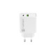 NATEC USB CHARGER RIBERA USB-A+USB-C 20W PD WHITE