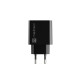 NATEC USB CHARGER RIBERA USB-A+USB-C 20W PD BLACK