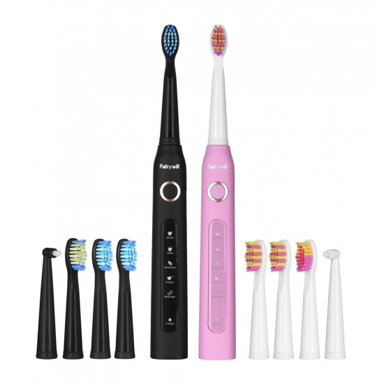 FAIRYWILL SONIC TOOTHBRUSHES 507 PINK AND BLACK