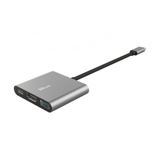 Trust Dalyx USB 3.2 Gen 1 (3.1 Gen 1) Type-C Aluminium, Black