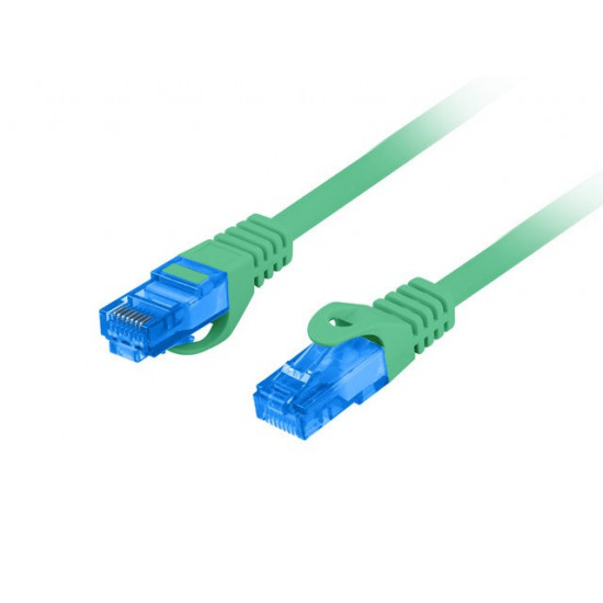 LANBERG PATCHCORD S/FTP CAT.6A 0.5M GREEN LSZH