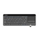 Natec Wireless Keyboard TURBOT with touchpad for SMART TV,X-Scissors, black