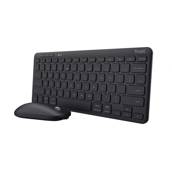 Trust Lyra keyboard Mouse included RF Wireless + Bluetooth QWERTY English Black