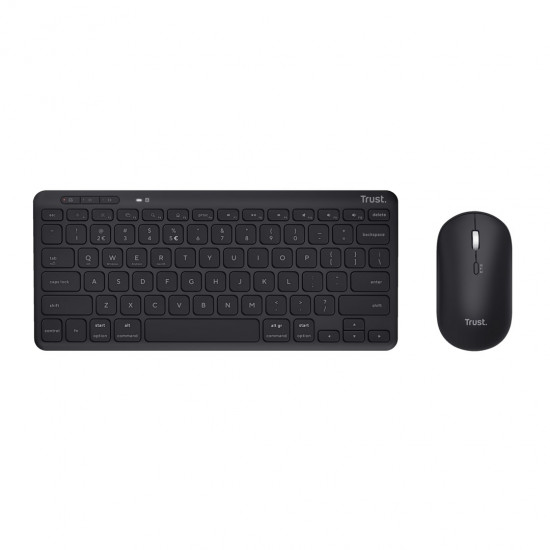 Trust Lyra keyboard Mouse included RF Wireless + Bluetooth QWERTY English Black