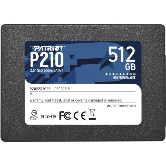 Patriot Memory P210 2.5" 512 GB Serial ATA III