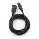 Power cord (C13 to C14), VDE approved, 3 m