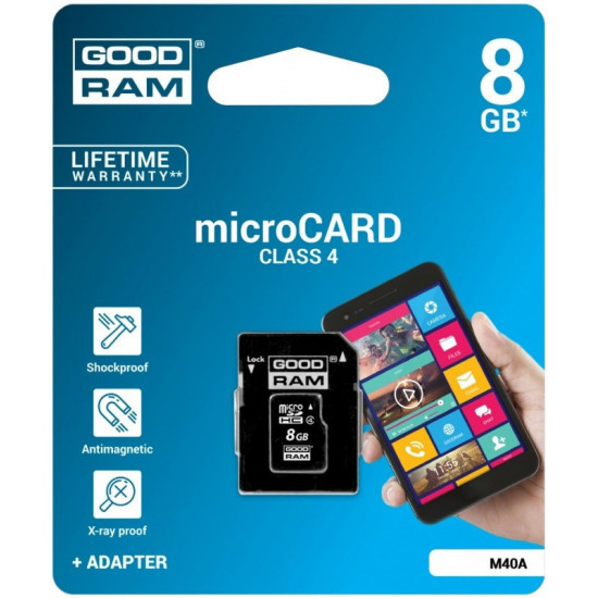 microSD 8GB C4 1-adapter