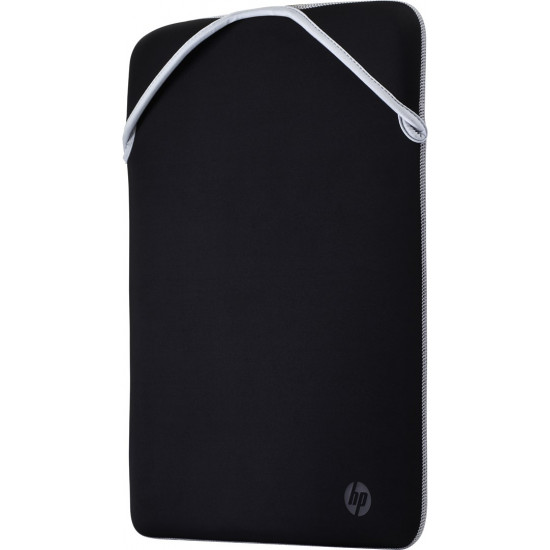 HP Reversible Protective 15.6-inch Silver Laptop Sleeve 15.6" Sleeve case Black, Silver