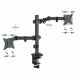 Gembird MA-D2-03 Adjustable desk mounted double monitor arm, 17 -32 , black