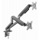 Gembird MA-DA2-05 Desk mounted adjustable double monitor arm, 17 -35 , up to 10 kg, space grey