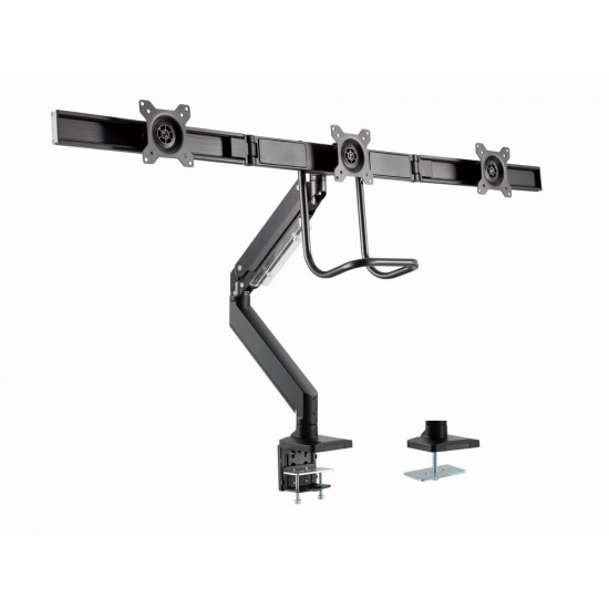 GEMBIRD Desk mounted adjustable monitor arm for 3 monitors