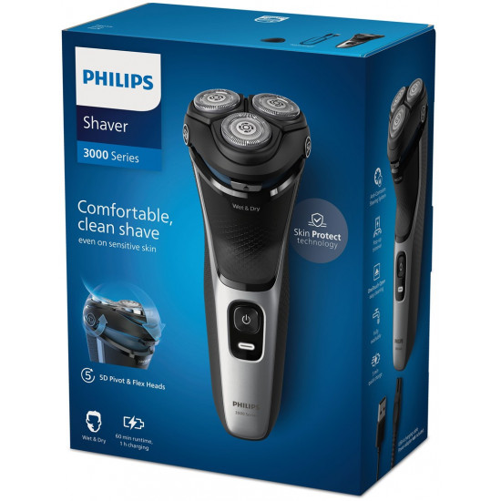 Philips Shaver 3000 Series S3143/00 Wet & Dry Electric Shaver