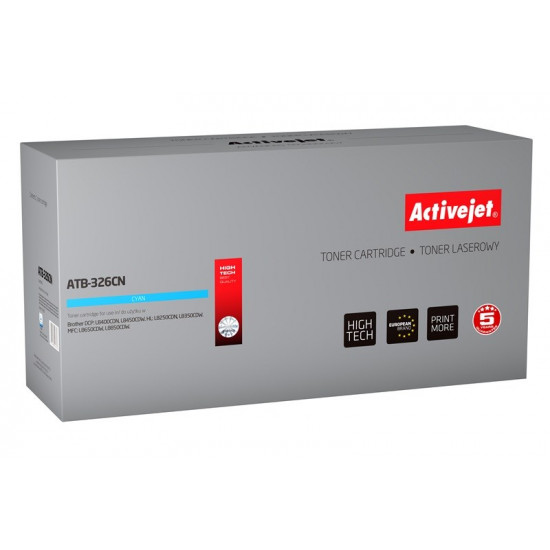 Activejet ATB-326CN toner (replacement for Brother TN-326C Supreme 3500 pages cyan)