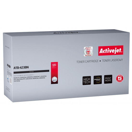 Activejet ATB-423BN toner (replacement for Brother TN-423BK Supreme 6500 pages black)