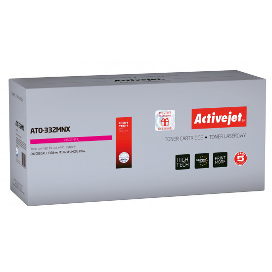 Activejet ATO-332MNX toner (replacement for OKI 46508710 Supreme 3000 pages magenta)