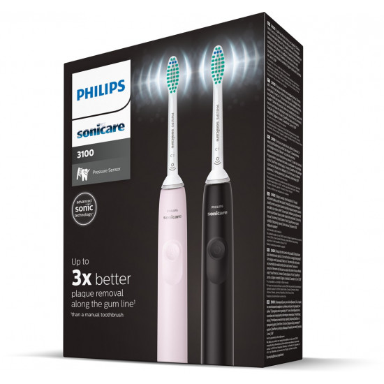 Philips 3100 series Sonic electric toothbrush HX3675/15, 14 days battery life