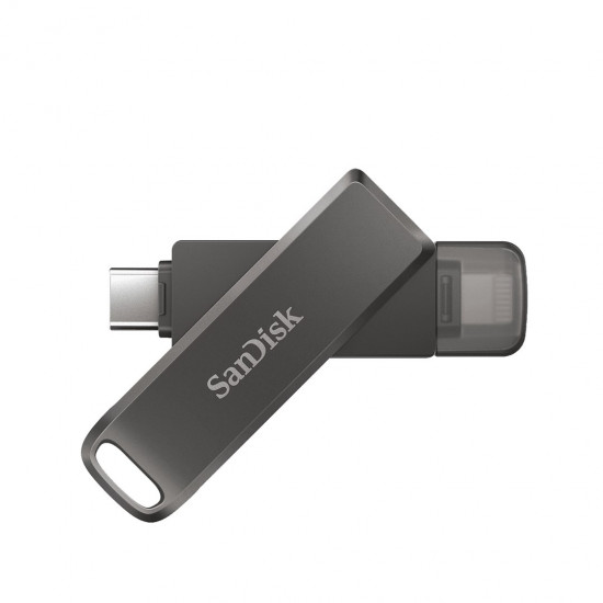 SanDisk iXpand USB flash drive 64 GB USB Type-C / Lightning 3.2 Gen 1 (3.1 Gen 1) Black