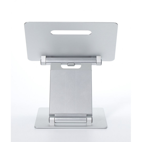 POUT Eyes3 Lift - Aluminium telescopic laptop stand, silver grey