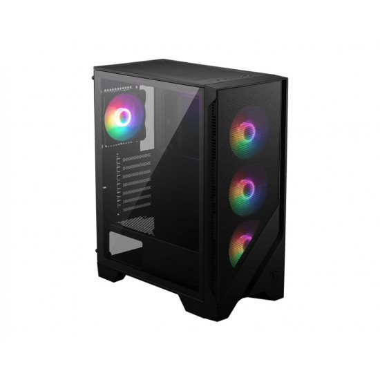 MSI MAG FORGE 120A AIRFLOW computer case Midi Tower Black, Transparent