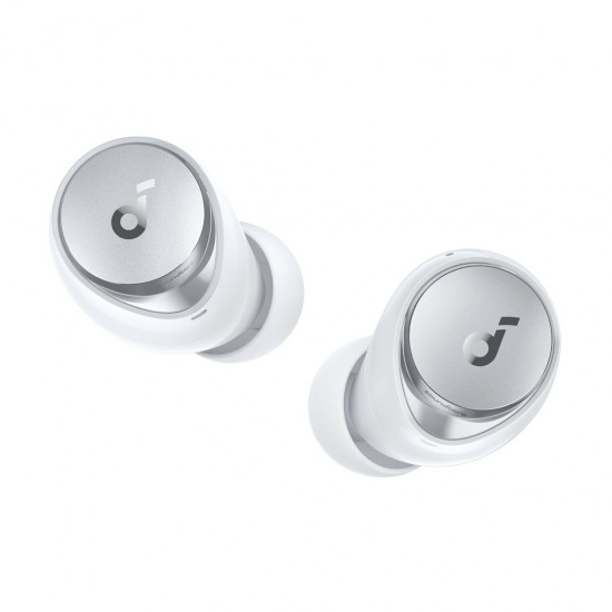 Soundcore Space A40 Adaptive Active Noise Canceling Wireless Earbuds, 50H Total Playtime, 10H Single Charge Playtime, LDAC Hi-Res Sound, Comfortable Fit, 6 Mics, Wireless Charge, Fast Charge