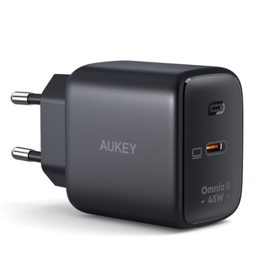 AUEKY PA-B2T Wall charger 1x USB-C Power Delivery 3.0 45W QC PPS