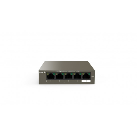 Tenda TEG1105P-4-63W-EU network switch Gigabit Ethernet (10/100/1000) Power over Ethernet (PoE) Grey