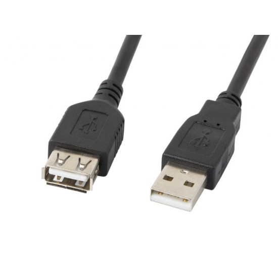 Lanberg CA-USBE-10CC-0007-BK USB cable 0.7 m USB 2.0 USB A Black