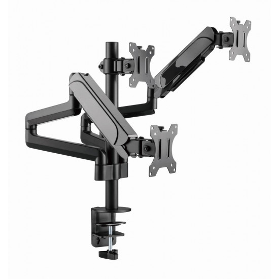 Gembird MA-DA3-01 Desk mounted adjustable mounting arm for 3 monitors (full-motion), 17 -27 , up to 7 kg