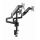 Gembird MA-DA3-01 Desk mounted adjustable mounting arm for 3 monitors (full-motion), 17 -27 , up to 7 kg