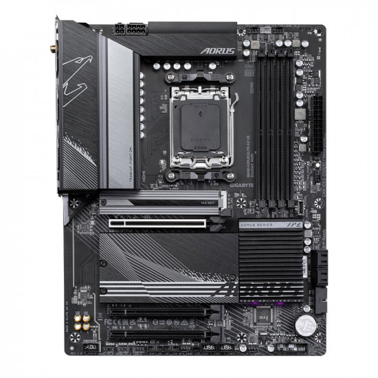 GIGABYTE B650 AORUS ELITE AX V2 Motherboard - AMD Ryzen 9000 Series CPUs, 12+2+2 Phases VRM, up to 8000MHz DDR5 (OC), 1xPCIe 5.0 + 2xPCIe 4.0 M.2, 2.5GbE LAN, WIFI 6E, USB 3.2 Gen 2