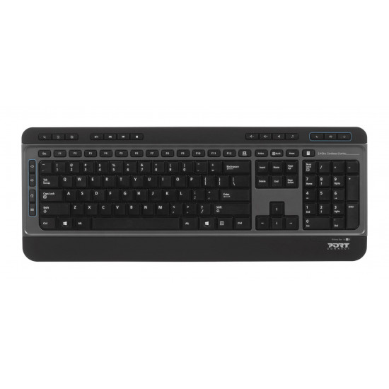 Port Designs 900901-US keyboard RF Wireless UK international Black