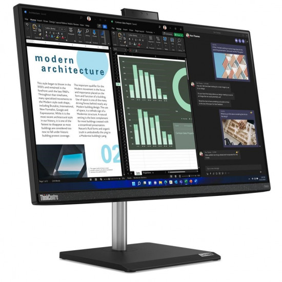 Lenovo ThinkCentre neo 30a Intel Core i5 i5-12450H 60.5 cm (23.8") 1920 x 1080 pixels All-in-One PC 8 GB DDR4-SDRAM 512 GB SSD Windows 11 Pro Wi-Fi 6 (802.11ax) Black