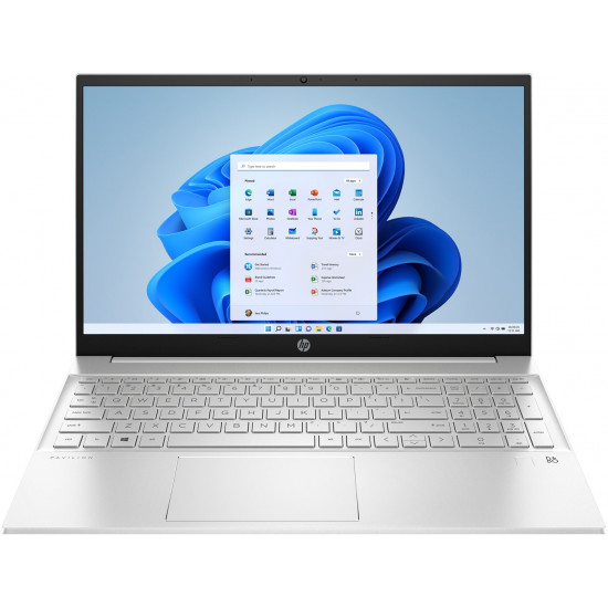 HP Pavilion 15-eh3005nw Laptop 39.6 cm (15.6) Full HD AMD Ryzen™ 5 7530U 8 GB DDR4-SDRAM 512 GB SSD Wi-Fi 6 (802.11ax) Windows 11 Home Silver