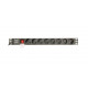 Gembird EG-PDU-014-C14 power distribution unit (PDU) 8 AC outlet(s) 1U Black